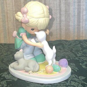 Precious Moments "Cat's Make Every Moment Pur-recious" Cat Figurine
